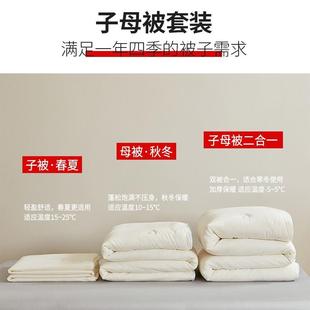 日织子西川工匠原棉CHO棉大豆被母被芯纯冬位被加厚全方拉链不移