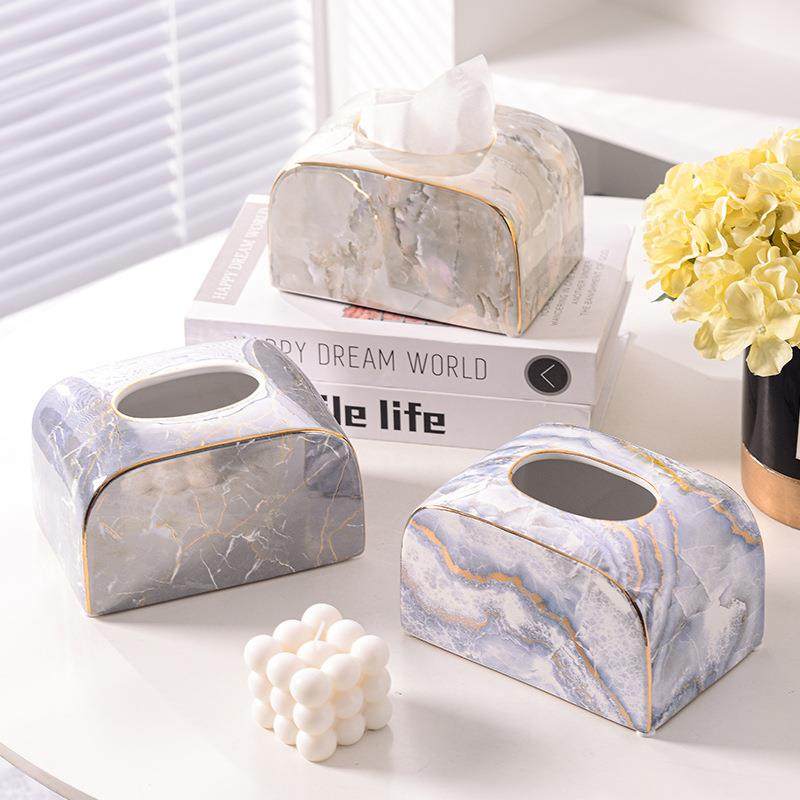 北欧轻奢纸巾桌盒设计感饰摆创意985陶瓷抽纸盒客厅餐茶件几装收,收纳整理,纸巾盒,淘宝优惠券,粉丝福利购,淘宝优惠卷