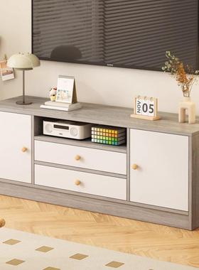 高款电视柜卧收储纳物现代简约小QVG户型落地简易客厅家用室电机