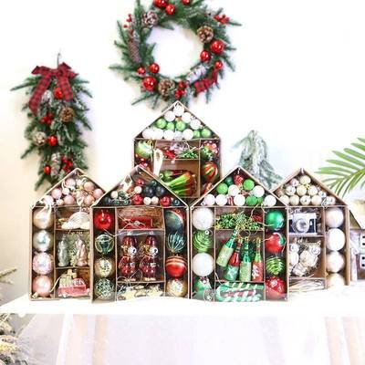 件537圣诞节异性圣诞球商场挂饰圣诞电套树小彩球挂镀吊球装