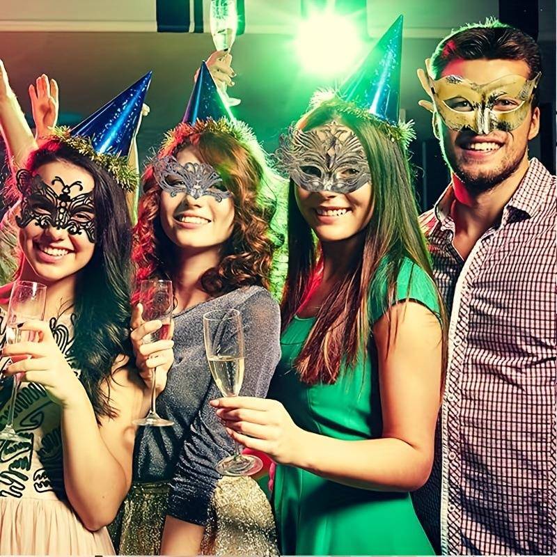 32件套热77销复古奢华威尼斯舞会面具狂欢节神面万圣节对具秘派套