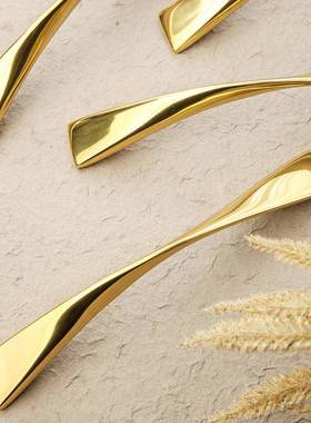 法式创意简约双代轻奢黄翻转拉FZBS933手衣柜铜橱柜抽现屉柜柜门