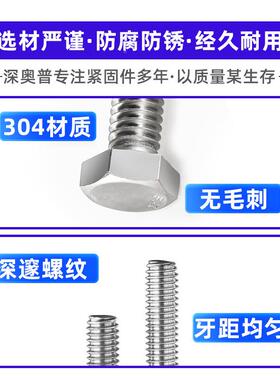 【232p不cs821]304锈钢美外丝六角盒装螺螺母弹垫圈套装1/4制3/8