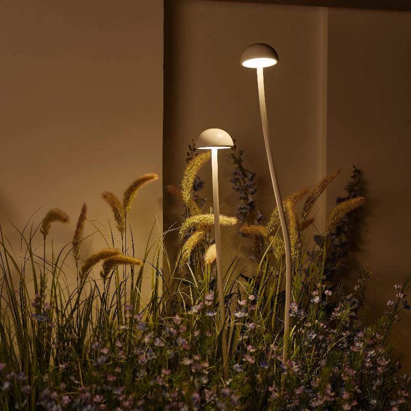小蘑菇草坪户外庭院观花园别墅灯装饰灯氛围景灯低压24白色V花园