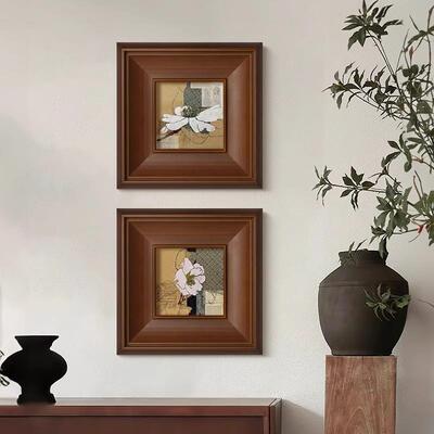 法式复古小客厅装饰众画南洋中古风卧室头挂画床物花卉餐ALJZ1114