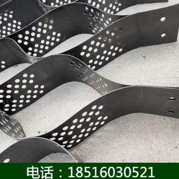 河道鱼塘滑坡护坡固土带孔/无孔土工格室道路施工加固立体蜂巢网