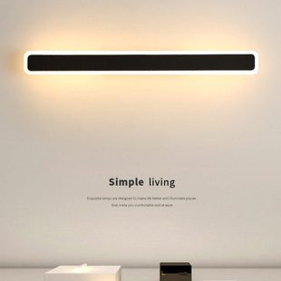 极简长条壁灯主卧室床头灯现代简约新款电视背景墙客厅过道亮度高