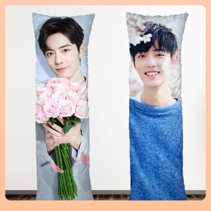 ?照片定制肖战睡真人形等身抱枕F759776H觉长型靠垫玩偶飞侠玖X少
