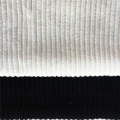 家粗针罗纹面料纹螺针织布LSB料服装领口袖口下摆厂粗针罗纹布