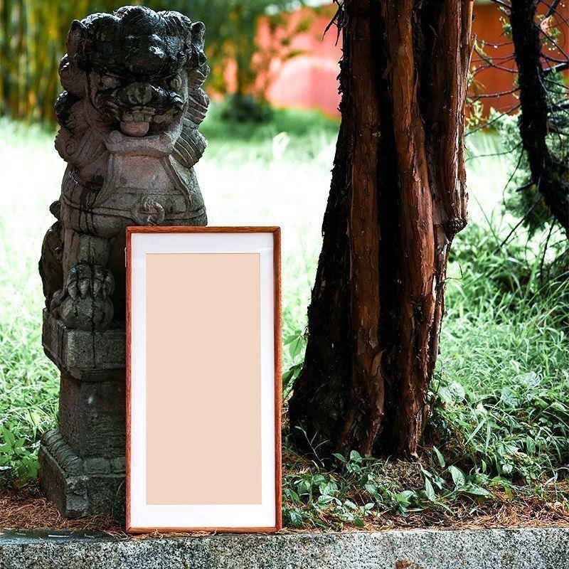 实木空厂家直供框榫卯打装裱画框外框画大书尺寸装裱服务可喷印绘