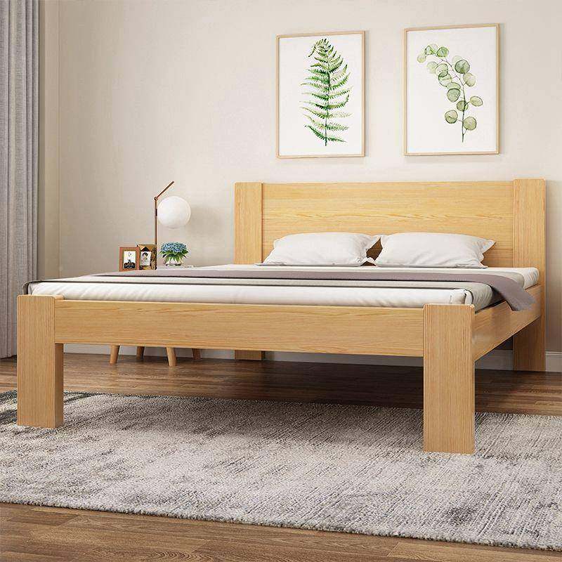 全实木床代简约米松木米5一KKP八双人床高脚一米五现工厂家直销床,电子元器件市场,其它元器件,淘宝优惠券,粉丝福利购,淘宝优惠卷