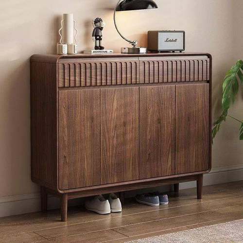 202新款量中式实木鞋柜入户门口断多层收纳玄关隔柜YCT5大容现代