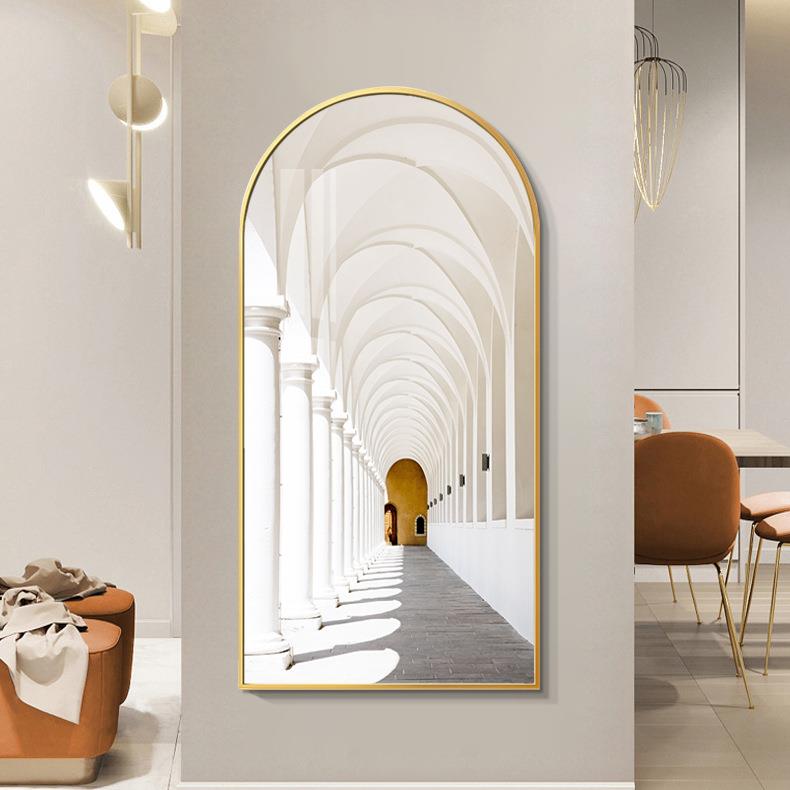 玄关过道走入廊装饰GX-A003画北欧客厅沙发背景墙壁画建圣殿拱户