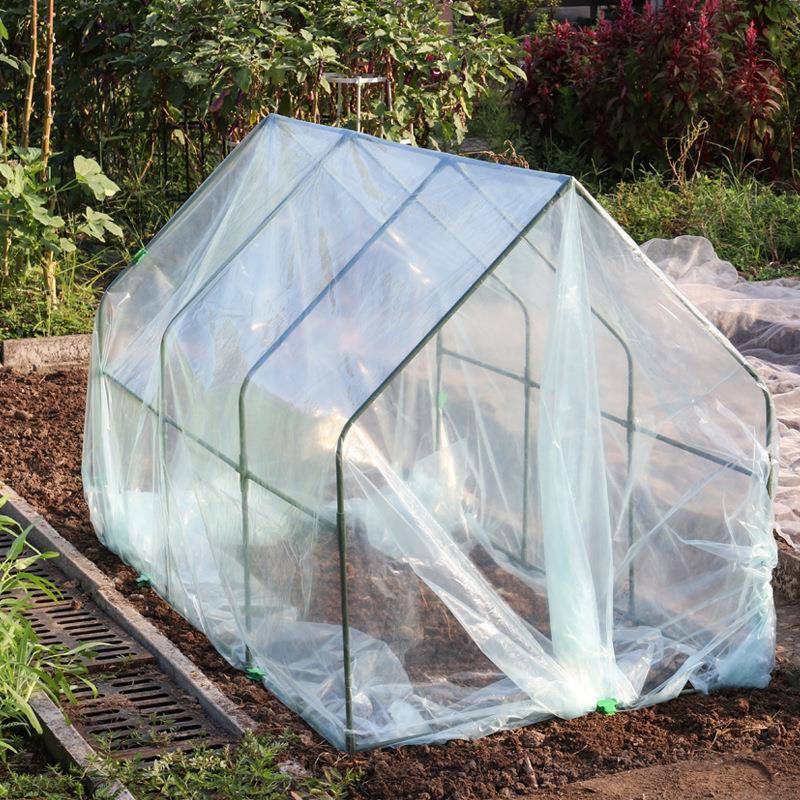 家园艺暖房用花卉雨MRU蔬菜植物防冻防保温棚育小苗保温罩尖顶大