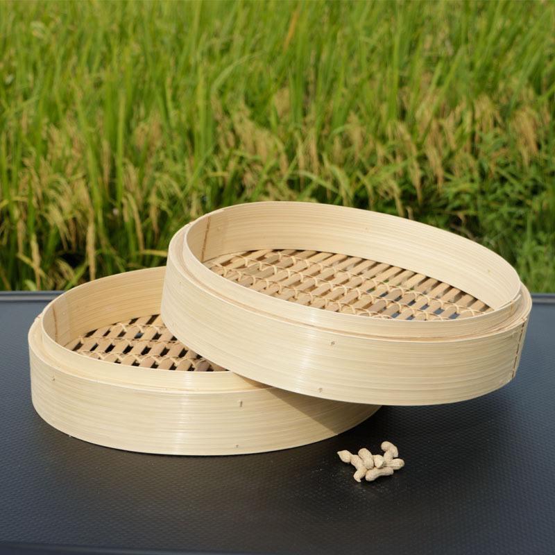 竹蒸笼商用大笼小TTM号工加深手高加竹子加厚竹编笼屉蒸架蒸格蒸