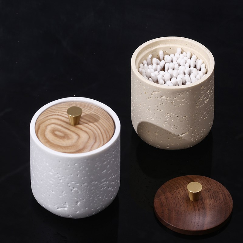 2024新款高档棉签盒个性创意轻奢E棉花棒收纳盒酒店家用牙签牙线