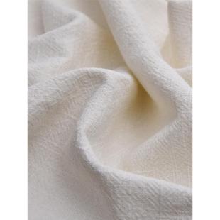 加面厚加棉麻布料重磅竹节苎服麻肌理水洗老粗亚密麻秋冬装 料TLB