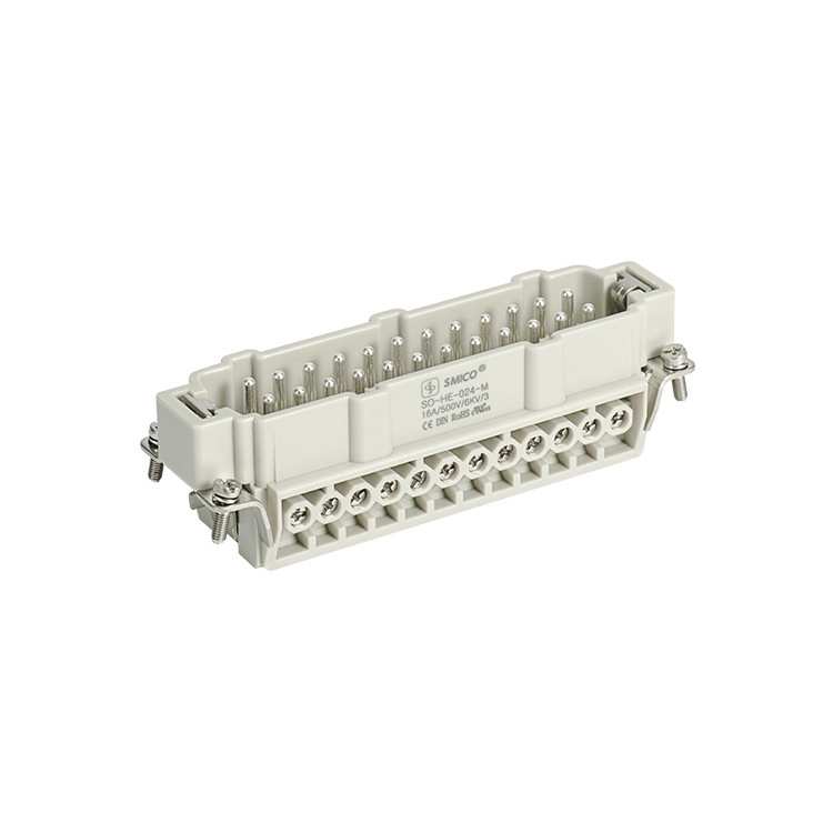 供应热流道24针插 重载连接器 HE系列24针F工业机器人插头 接插件