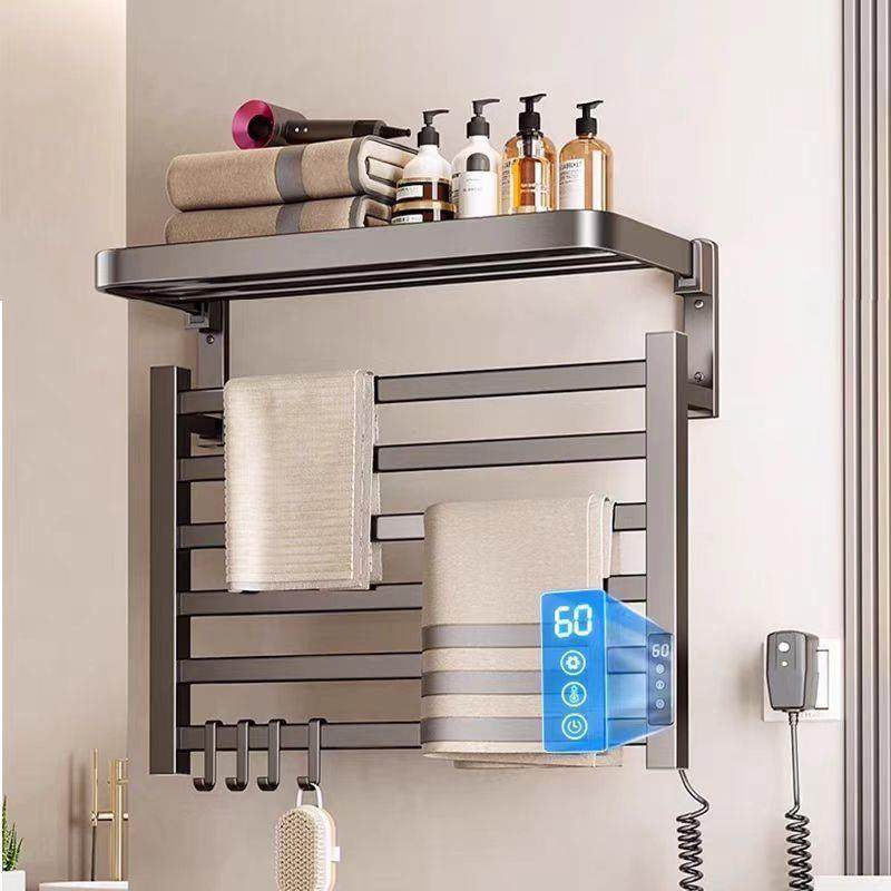智能电热毛巾架浴室电动免打孔加热家用置物太空铝浴巾架折叠,家装主材,智能毛巾架/浴巾架,淘宝优惠券,粉丝福利购,淘宝优惠卷
