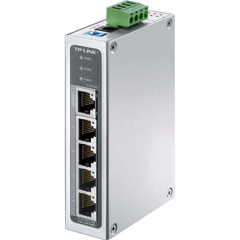 TP-LINK TL-SL2105工业级千兆上联5口网络交换机1GE+4FE远程云管