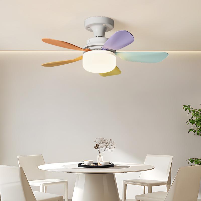 厨风扇灯跨房风境小风型扇灯卧室玄关小吊扇LED球泡929灯螺口扇灯