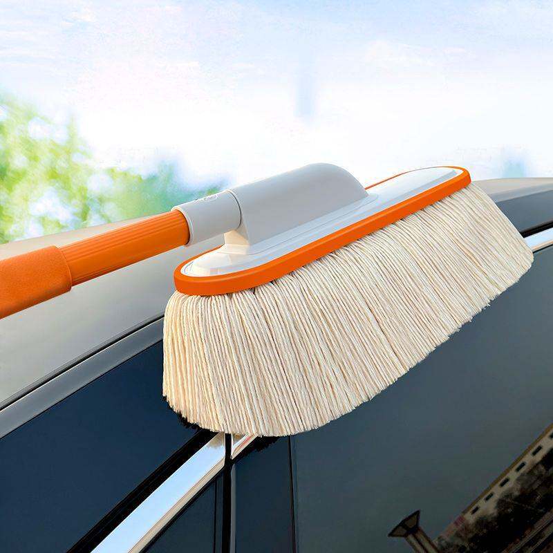 H5X汽车除尘掸子擦车扫雪刷子扫车灰尘伸缩油蜡刷车用品工具清洁