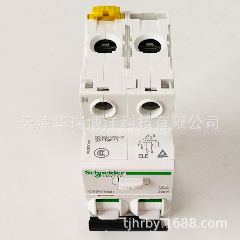 iC65NVigi+2P一体式漏电保护断路器A9D65240电流30mA电子式