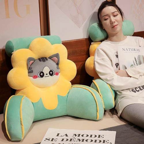 床头软包靠枕床上靠垫大靠背办公室腰靠垫抱枕女生睡觉看书玩手机