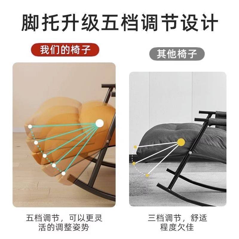 摇摇椅大人躺椅客厅阳台家用室内休闲逍遥瑶瑶懒人沙发午休椅摇摆