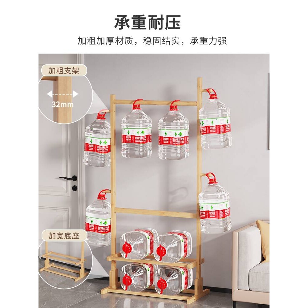 cs服装店衣架实木童装家用挂衣租房用简约落地多功能收纳衣帽架置