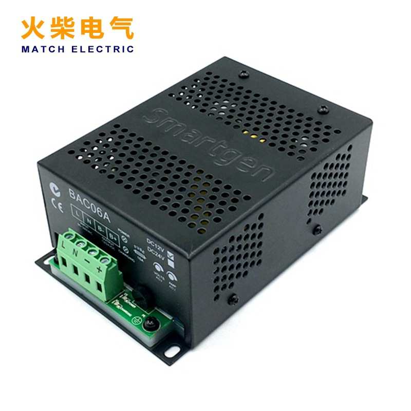 Smartgen 众智 BAC06A 12V/24V 柴油发电机电瓶充电器 浮充器
