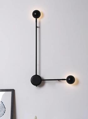 后现代壁灯客厅走廊床头卧室展厅橱窗创意简约带开关组合pin壁灯