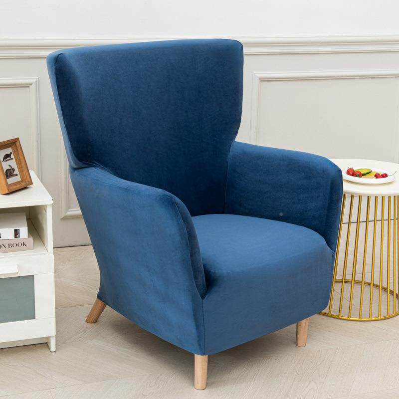 新款奥毛绒卡背奥卡珊沙珊靠椅子休闲套单人全包弹力沙发椅套罩