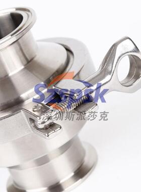 不锈钢3JAU4/316卫生食级快装焊接卡箍止回阀H品81FD2N02540050