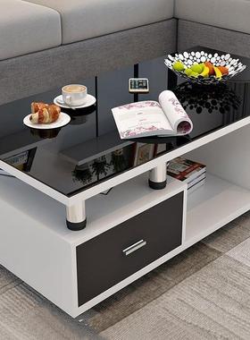 早图小户型客电厅酒店公寓组储藏视柜几合LCY玻璃套装组合套茶装