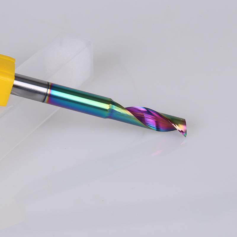 8-钨12mm七彩DLC涂层钢单仿形铝OYQ用铣铝合金门窗刃塑钢型刀材