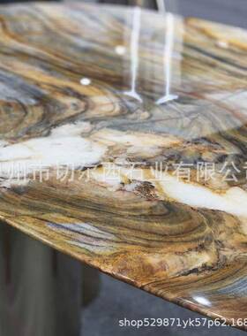 天然大理19467石卷餐桌异形石材面台丹青水奢石关玄背景墙面