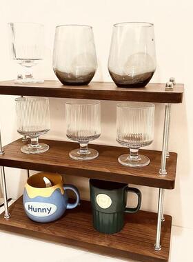 置架古中风子厨房物架子办公RFF桌隔层架架工位桌面收纳小书架茶
