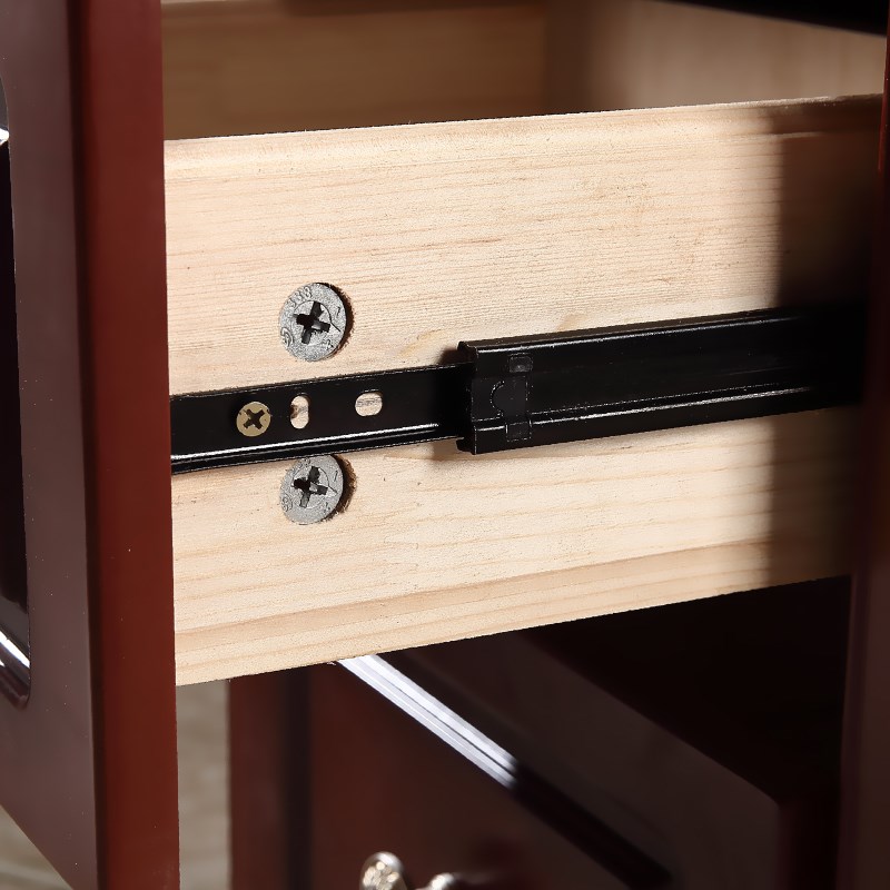 实木15\c20\25\30\35\40cm三抽美式简欧床边小柜子超窄迷你 床头