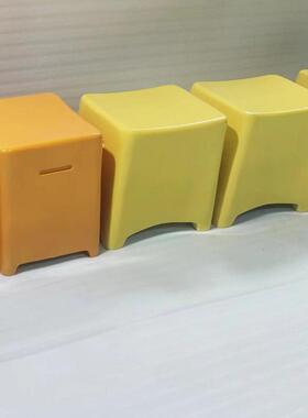 室内玻美钢家具坐凳座椅陈方形休VRW闲凳璃鞋换凳卡座