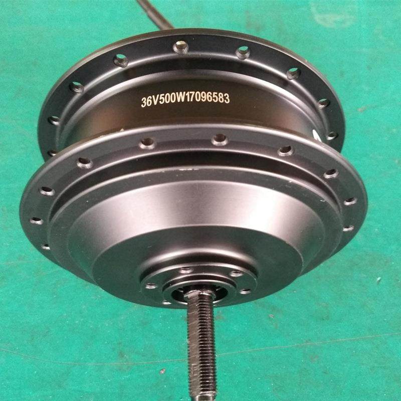 75W山地自行车装电机QH-DH-07QH-DH-75改5条0无刷直流轮毂辐碟刹