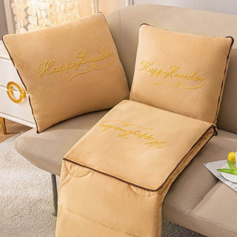 冬加厚子多功能载办公室抱枕被两用车四季季通用二合一厂家直供靠