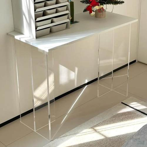 亚力桌腿克高透撑T型762支脚一字餐桌茶几十字脚吧台脚办公桌腿2c