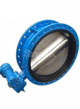 涡轮手动大口7径法兰球磨铸铁蝶阀D31X4-1FGL6QDN50000060800