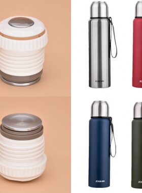 泽辉1000ml全钢不锈钢保温杯ZH8002内盖8016内塞通用出水开关配件