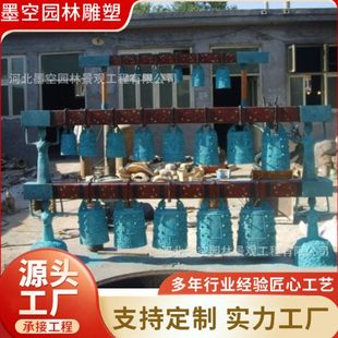 厂家制作仿古乐器铜编钟雕塑 战国时期铸铜编钟摆件 曾侯乙编钟
