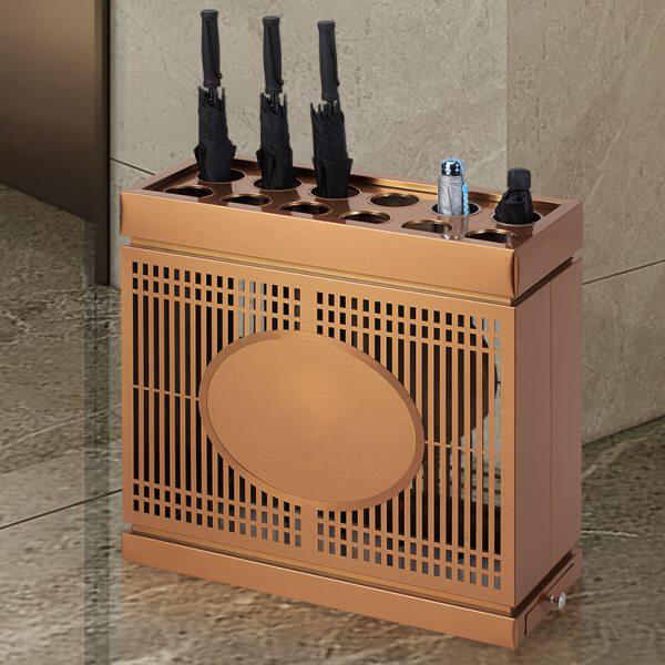 酒店大堂雨伞架商用雨伞收纳架商场售楼部不锈钢伞架大容量新中式