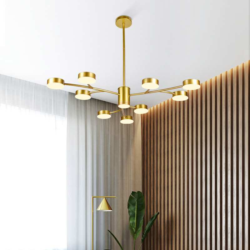 北欧客厅灯吊灯现代简约大气家用创意个性分子灯2020新款轻奢灯具