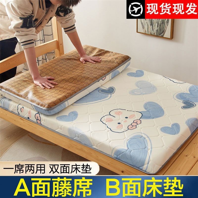 夏季床垫凉席两用软垫家用学生宿舍单人藤席海绵垫子租房梦域