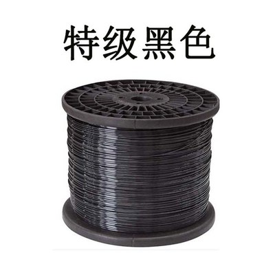 扣绳黑色农用pet塑料线支撑线果园农业压模攀爬网钢塑大棚用绳子